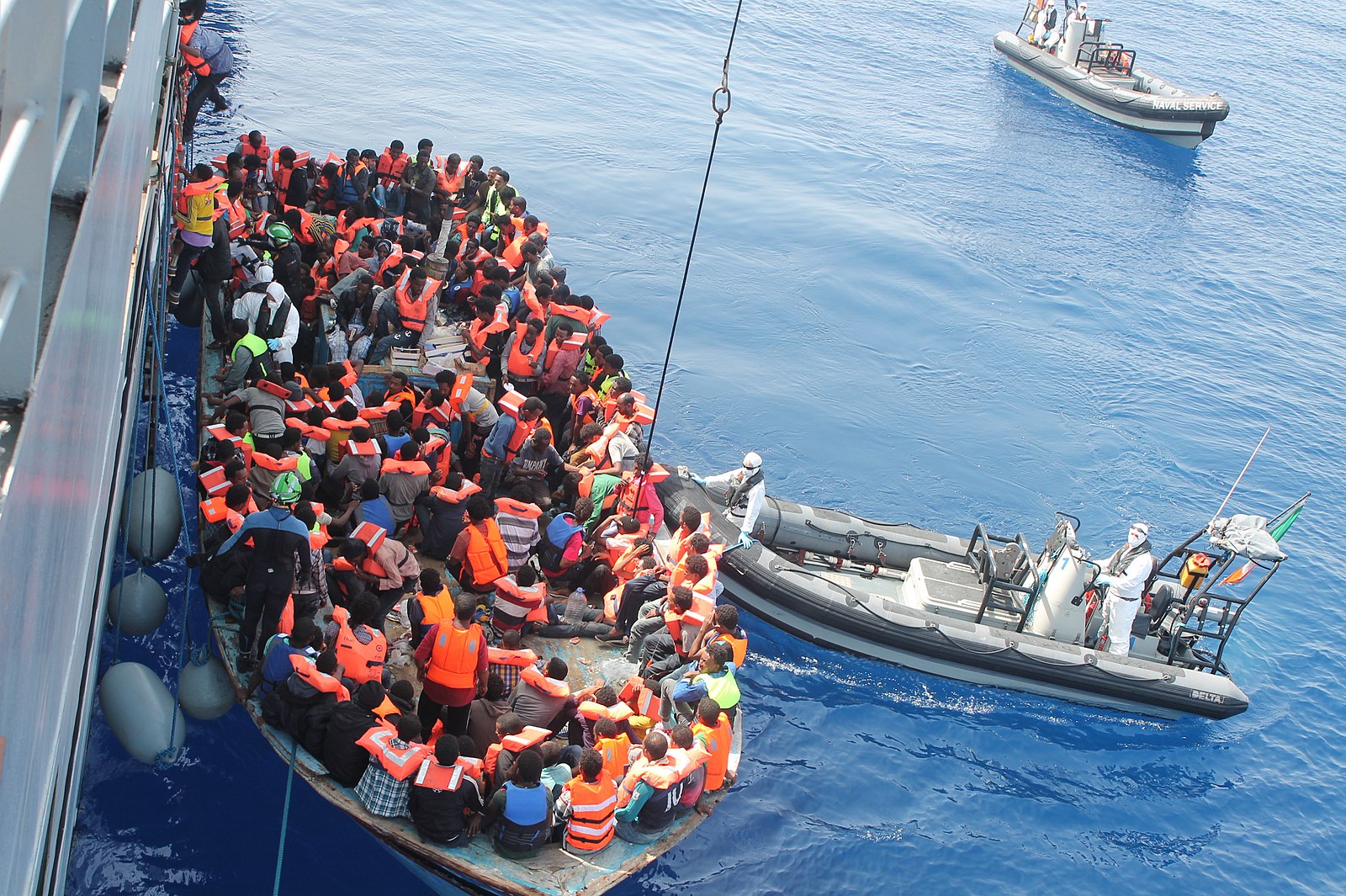 Flüchtlingsschiff